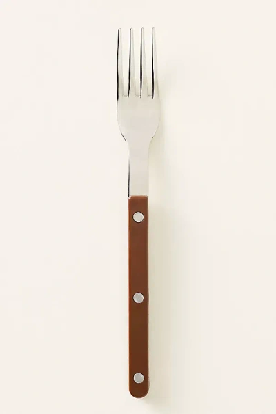 Sabre Bistrot Solid Dinner Fork In Brown