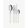 Sabre Ivory Bistrot Stainless-steel And Acrylic Cutlery Set Of Four