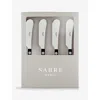 Sabre Black Bistrot Butter Spreader Stainless-steel Set