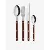 Sabre Bistrot 4-piece Stainless-steel Cutlery Set Chocolat
