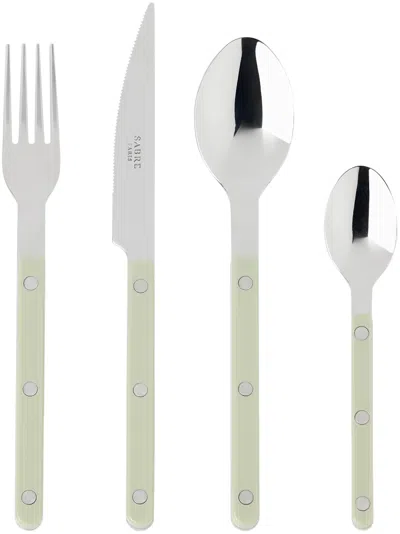 Sabre Green Bistrot Brilliant Flatware Set, 24 Pcs In Asparagus