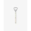 Sabre Engraved Stainless-steel Teak Bottle Opener Ivory