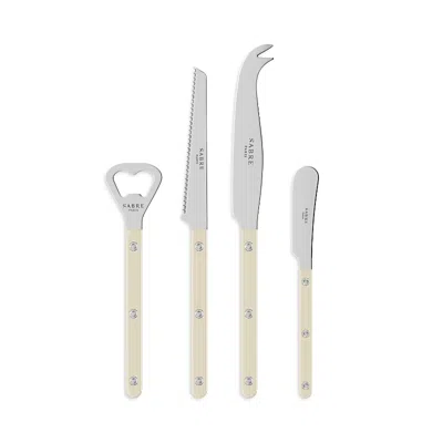 Sabre Paris Bistrot 4 Piece Aperitif Cutlery Set In White