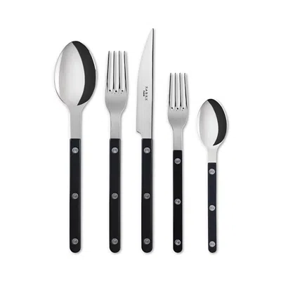 Sabre Paris Bistrot 5 Piece Flatware Set In Black