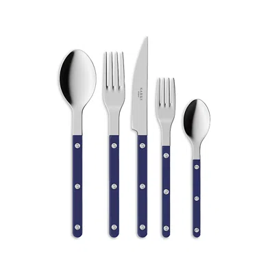 Sabre Paris Bistrot 5 Piece Flatware Set In Blue
