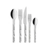 Sabre Paris Bistrot Dune 5 Piece Flatware Set In Silver