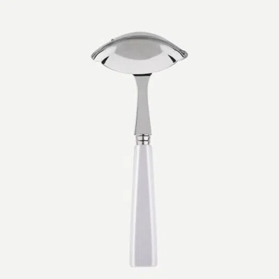 Sabre Paris Icone Gravy Ladle In White In Metallic
