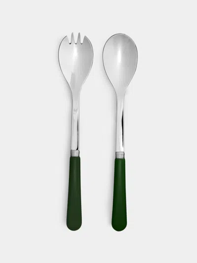 Sabre Pop Salad Serving Set  Abask Gift Set In Green