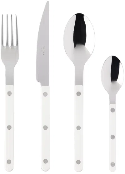 Sabre White Bistrot Brilliant Flatware Set, 24 Pcs