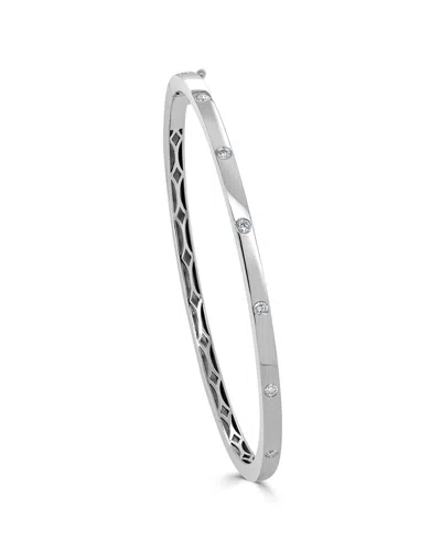 Sabrina Designs 14k 0.25 Ct. Tw. Diamond Bangle Bracelet In Metallic