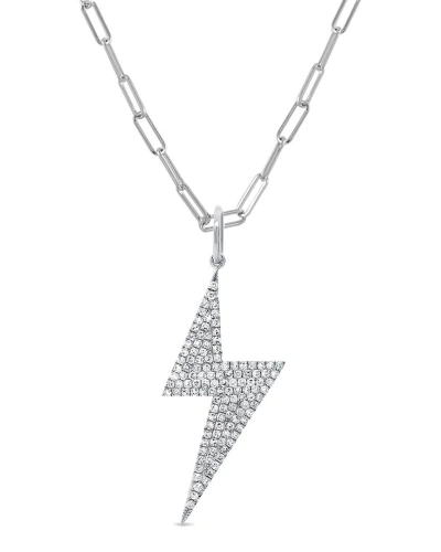 Sabrina Designs 14k 0.44 Ct. Tw. Diamond Charm Necklace In Metallic
