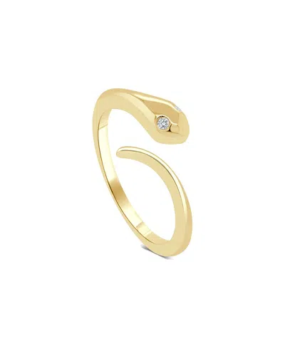 Sabrina Designs 14k 0.02 Ct. Tw. Diamond Bypass Snake Ring In Gold