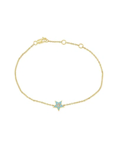 Sabrina Designs 14k 0.02 Ct. Tw. Diamond Star Bracelet In Gold