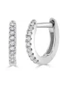 Sabrina Designs 14k 0.05 Ct. Tw. Diamond Huggie Earrings In White