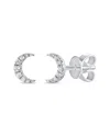 Sabrina Designs 14k Diamond Moon Studs