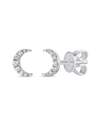 Sabrina Designs 14k Diamond Moon Studs
