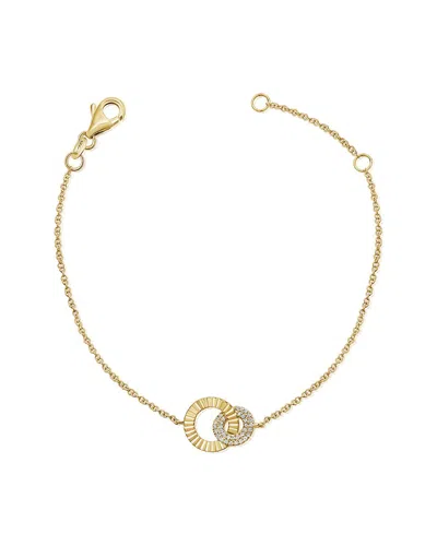 Sabrina Designs 14k 0.07 Ct. Tw. Diamond Link Bracelet In Gold