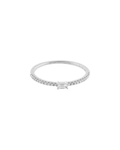 Sabrina Designs 14k 0.07 Ct. Tw. Diamond Ring In Metallic