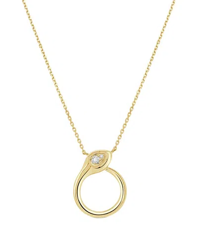 Sabrina Designs 14k 0.07 Ct. Tw. Diamond Snake Pendant In Gold