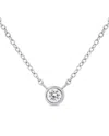 Sabrina Designs 14k 0.05 Ct. Tw. Diamond Solitaire Necklace