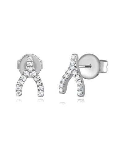 Sabrina Designs 14k 0.07 Ct. Tw. Diamond Stud Earrings In Metallic