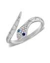 Sabrina Designs 14k 0.08 Ct. Tw. Diamond & Sapphire Snake Ring