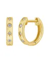 Sabrina Designs 14k Diamond Celestial Huggie Earrings