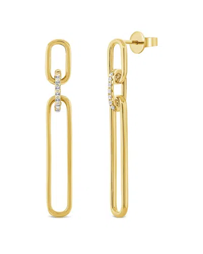 Sabrina Designs 14k 0.08 Ct. Tw. Diamond Link Earrings In Gold