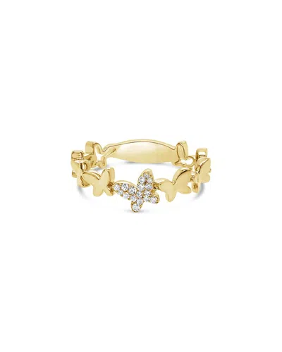 Sabrina Designs 14k 0.09 Ct. Tw. Diamond Butterfly Band Ring In Gold
