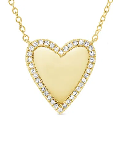 Sabrina Designs 14k 0.09 Ct. Tw. Diamond Heart Necklace In Gold