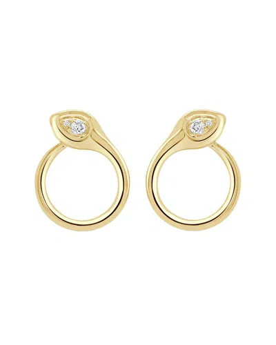 Sabrina Designs 14k 0.09 Ct. Tw. Diamond Snake Earrings In Gold