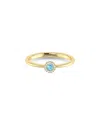 Sabrina Designs 14k 0.10 Ct. Tw. Diamond & Blue Topaz Ring