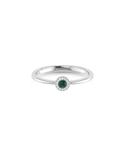 SABRINA DESIGNS SABRINA DESIGNS 14K 0.10 CT. TW. DIAMOND & EMERALD RING