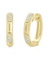 Sabrina Designs 14k 0.10 Ct. Tw. Diamond  Huggie Earrings