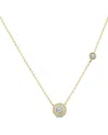 Sabrina Designs 14k 0.10 Ct. Tw. Diamond Pave Heart Necklace In Gold