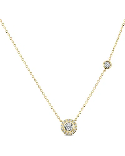 Sabrina Designs 14k 0.10 Ct. Tw. Diamond Pave Heart Necklace In Gold