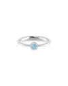 Sabrina Designs 14k 0.11 Ct. Tw. Diamond & Blue Topaz Ring