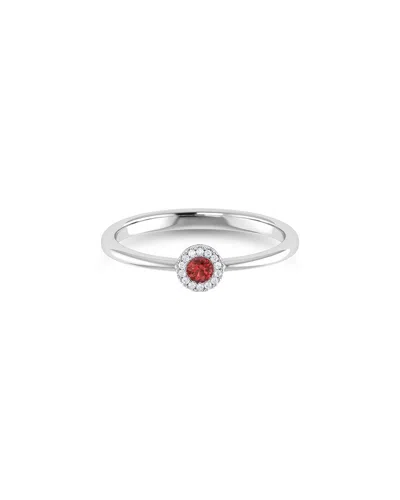 Sabrina Designs 14k 0.11 Ct. Tw. Diamond & Citrine Ring In Metallic