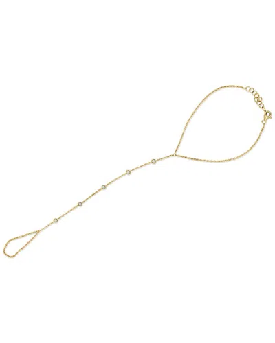 Sabrina Designs 14k 0.11 Ct. Tw. Diamond Hand Chain Bracelet