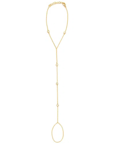Sabrina Designs 14k 0.11 Ct. Tw. Diamond Hand Chain Bracelet In Orange