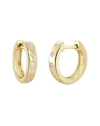 Sabrina Designs 14k 0.11 Ct. Tw. Diamond Huggie Earrings In Gold