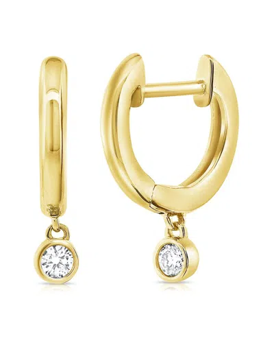 Sabrina Designs 14k 0.11 Ct. Tw. Diamond Huggie Earrings In Gold