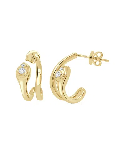 Sabrina Designs 14k 0.11 Ct. Tw. Diamond Snake Earrings