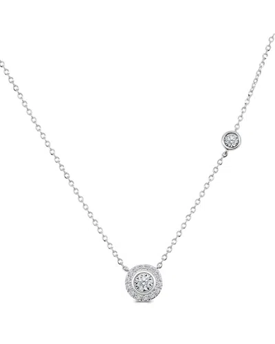 Sabrina Designs 14k 0.11 Ct. Tw. Diamond Solitaire Necklace In Metallic