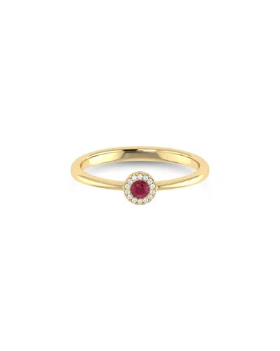 Sabrina Designs 14k 0.12 Ct. Tw. Diamond & Ruby Ring In Gold
