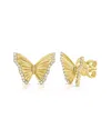 Sabrina Designs 14k 0.12 Ct. Tw. Diamond Butterfly Earrings
