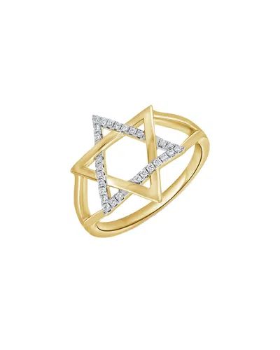 Sabrina Designs 14k 0.12 Ct. Tw. Diamond Star Of David Ring In Gold