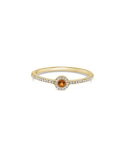 SABRINA DESIGNS SABRINA DESIGNS 14K 0.13 CT. TW. DIAMOND & CITRINE RING