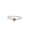 Sabrina Designs 14k 0.13 Ct. Tw. Diamond & Citrine Ring