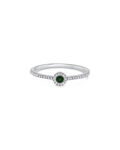 Sabrina Designs 14k 0.13 Ct. Tw. Diamond & Emerald Ring